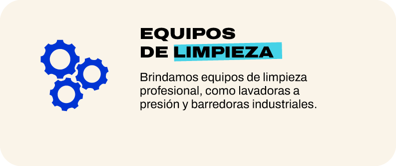 Equipos de limpieza