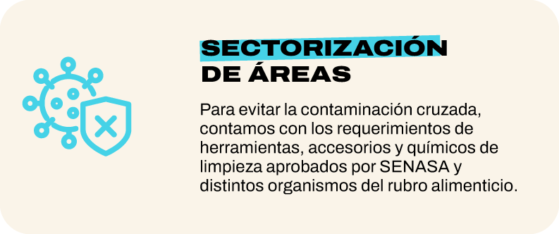 Sectorización de áreas