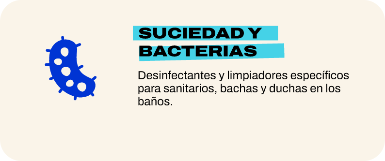 Suciedad y bacterias